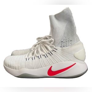 Nike Hyperdunk 2016 Flyknit White/Dark Obsidian-Bright Crimson (USA Home)